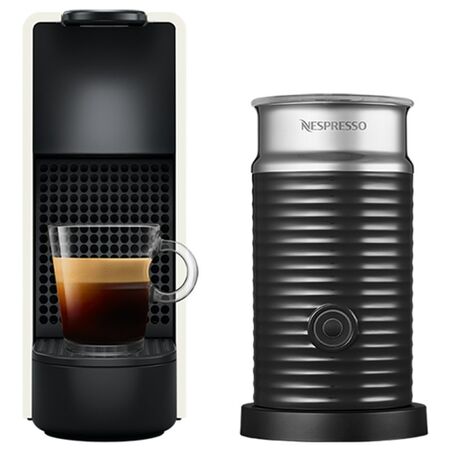 Cafetera Nespresso Essenza Mini Blanca Mini + Aeroccino A3Kc30-Arwhne2