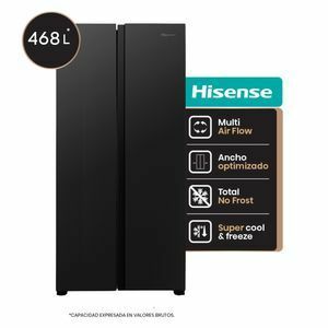HELADERA HISENSE RS3N428NAB SIDE BY SIDE 468LTS NEGRO - 4608844 - Vista principal