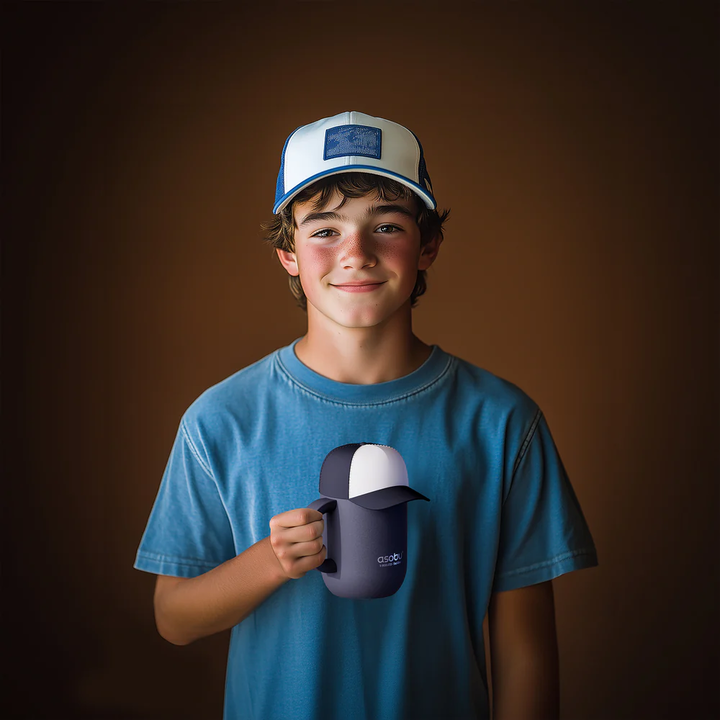 Vaso Térmico Asobu Happy Hat Trucker 360ml - Blue - Vista 3
