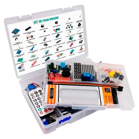 Kit Gadnic de Arduino Uno R3 Compatible Componentes Robotica Principiantes