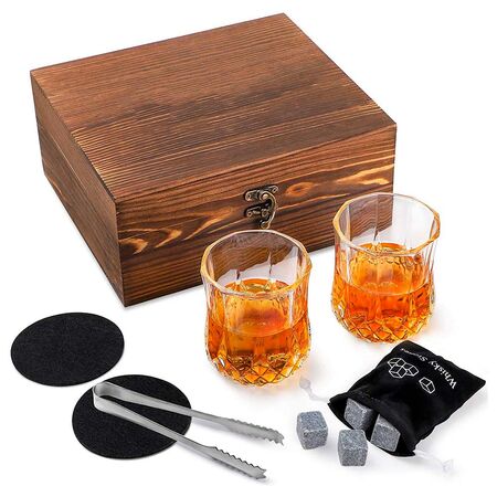 Juego de vasos de whisky Gadnic 8 rocas de granito