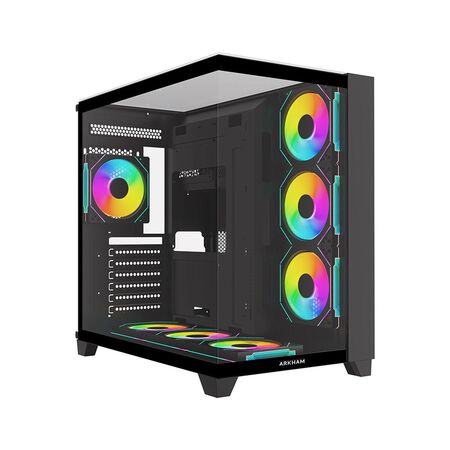 Gabinete Arkham Minor 7 Fan ARGB ATX Negro
