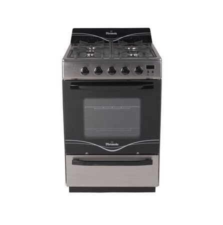 Cocina Florencia 5558F Acero Inox Multigas Encendido Electronico Luz Rejillas Fundicion