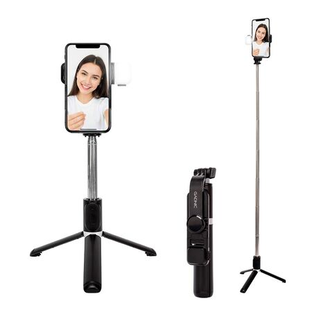 Tripode Gadnic Bastón de Selfie Con Bluetooth y Flash