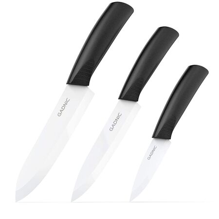 Set De 3 Cuchillos de Cerámica Gadnic CERAMIC3000 para Cocina