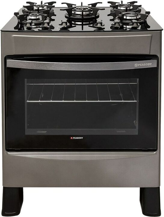 Cocina Gourmet Peabody 5 Hornallas 73Cm Silver Multigas - Vista 1