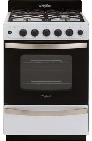 Cocina Multigas Whirlpool Wfb57Di 4 Hornallas 56 Cm Blanco