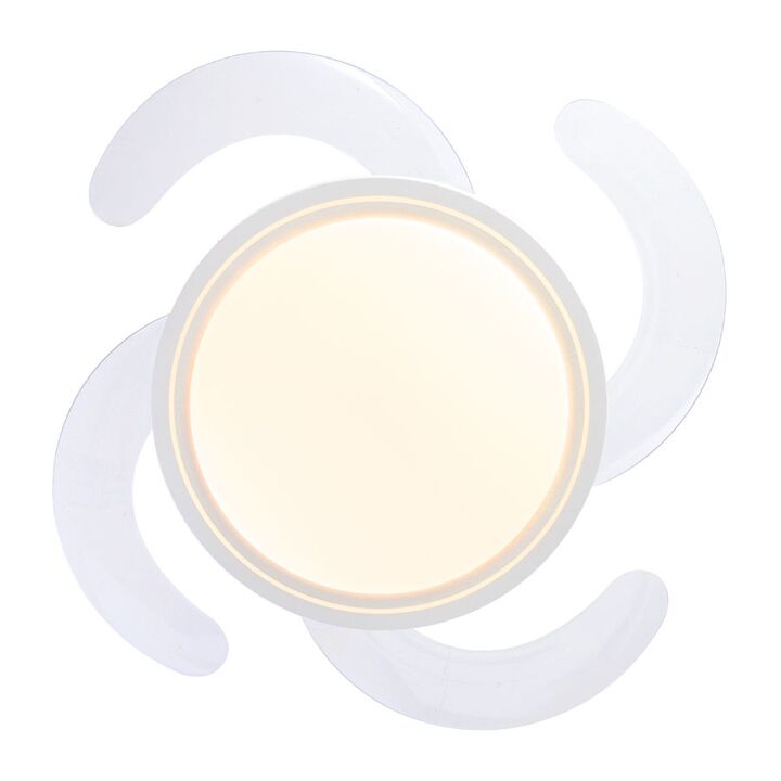 Ventilador De Techo Retráctil Etheos GVTI-VTRB Blanco Luz Led Control - Vista 4