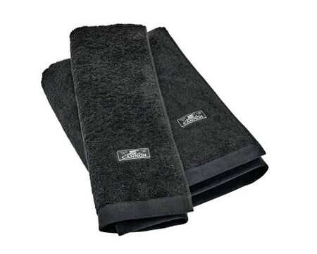 Set De Toalla y Toallon Negro - 650gr - Cannon