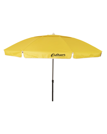 Sombrilla Lisa 200cm U200 Aluminizada con Resorte y Deflector Amarillo Outdoors