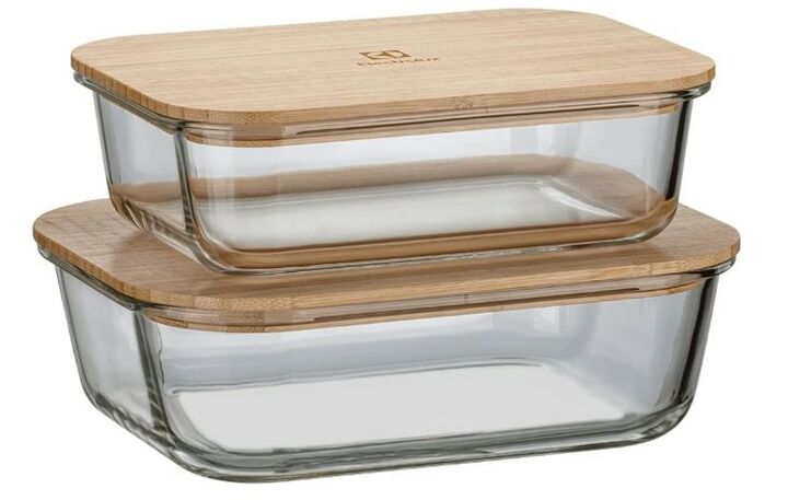FUENTES DE VIDRIO CON TAPA DE BAMBU ELECTROLUX. CONTENEDORES. (930000059) - Vista principal
