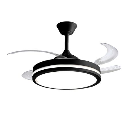 Ventilador De Techo Liliana 42'' Con Palas Retractiles Y Luz