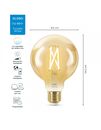 Lampara Led Wiz Wifi Tipo Globo G95 Blanco Regulable De 2000 929003018312 - Miniatura 2