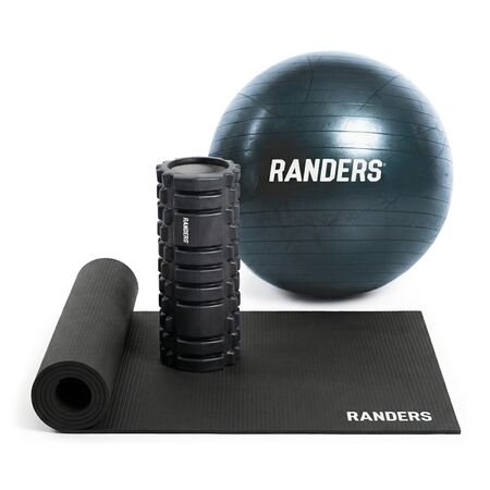 Kit de Yoga Rolo Masajeador + Mat 4mm + Pelota Esferodinamia 55cm Randers Pilates