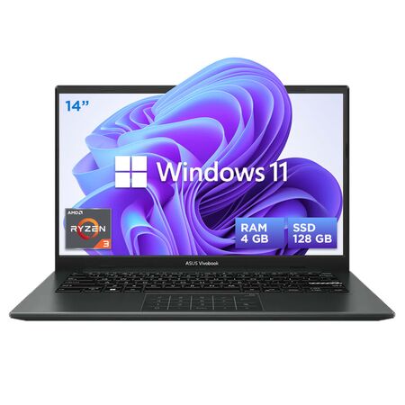 Notebook Asus Vivobook Go 14 E1404FA SSD 128GB RAM 8GB AMD Ryzen 3