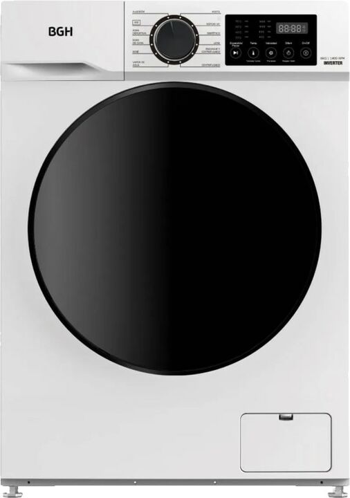 Lavarropas Automatico Bgh Bwfe08W24Ar Inverter 8Kg 1400R - Vista principal