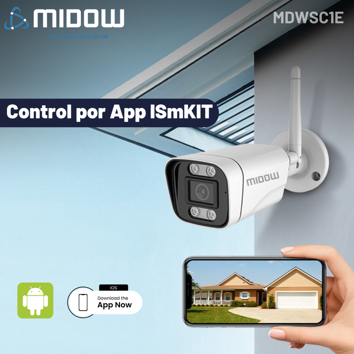 Camara de seguridad Exterior Midow WIFI RGA 2K Bullet Dia Noche - Vista 5