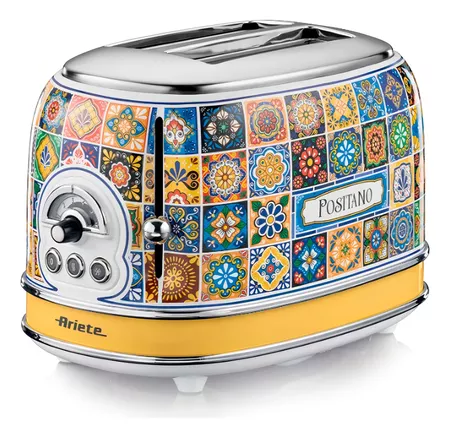 Tostadora Eléctrica Ariete Vintage Positano 2 Ranuras