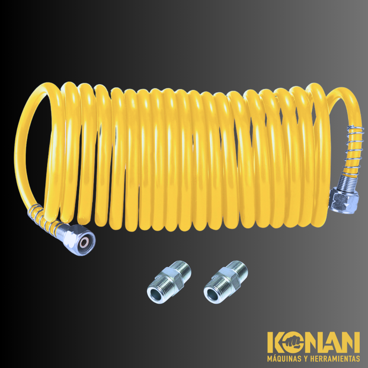 Konan Manguera Espiralada Para Compresor 1/4'' Mt Kme/7.5 - Vista 9