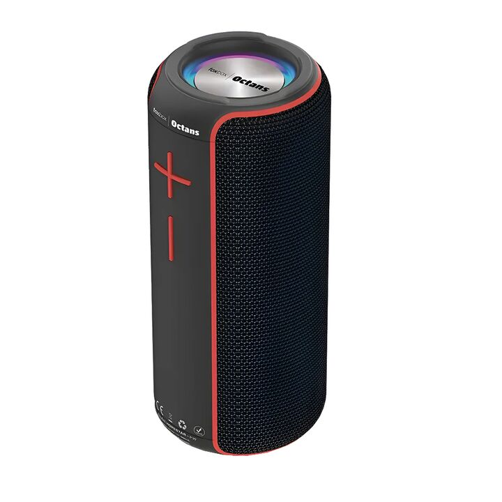Parlante Foxbox Warp Octans Bluetooth Negro y Rojo - Vista principal
