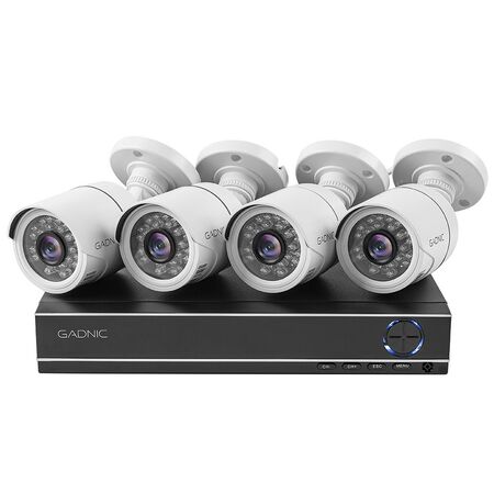 Cámaras de Seguridad + DVR Gadnic x4 Interior / Exterior IP CCTV Visión Nocturna 1Tb