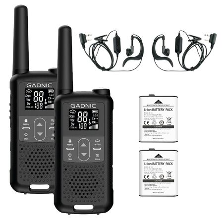 Handy Gadnic WK5200 Kit x2 22CH UHF Display USB C + Manos Libres