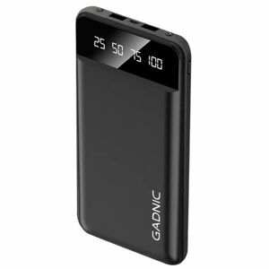 Cargador Portátil Negro Gadnic K42 10000 mAh 2 puestos USB + Display