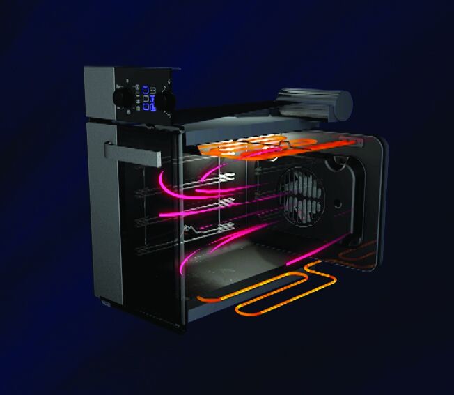 Horno Empotrable Elctrico Ormay He-60 A2 60l Negro - Vista 3