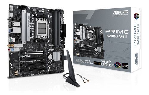 Motherboard Asus Prime B650m-a Ax6 Ii Am5 4x Ddr5 3x M.2 - Vista 8