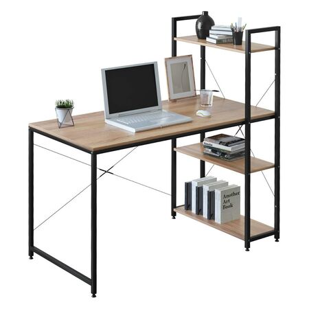 Escritorio Con Estantería Lateral Minimalista Gadnic ES22C1 120 x 60 cm