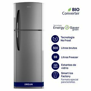 HELADERA DREAN RDA 300F FHRT 300 LTS STEEL - 4608832 - Vista principal