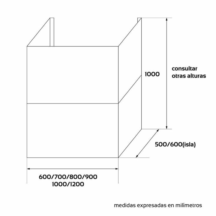 Campana Isla Maraldi Bull 90cm - Vista 3