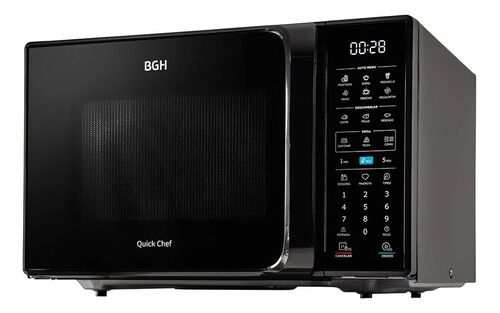 Microondas Digital Bgh B228dn20i Quick Chef Grill 28lts negro - Vista 2