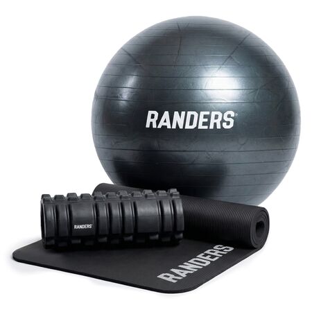 Kit de Yoga Rolo Masajeador + Mat 10mm + Pelota Esferodinamia 75cm Randers Pilates
