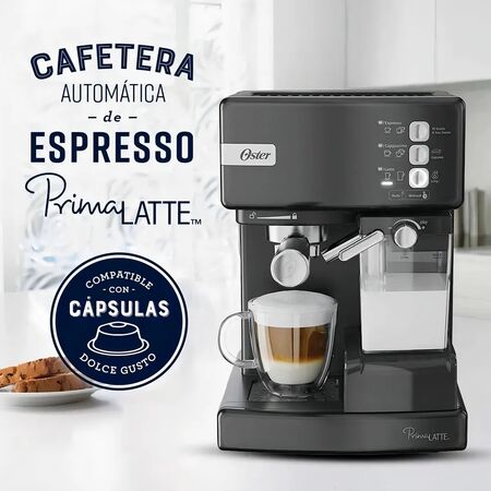 Oster PrimaLatte EM6603B Negro Cafetera Espresso De 15 Bares