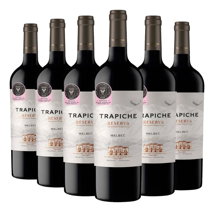 Vino TrapicheReservaMalbec750ml  Packx6 - Vista 2