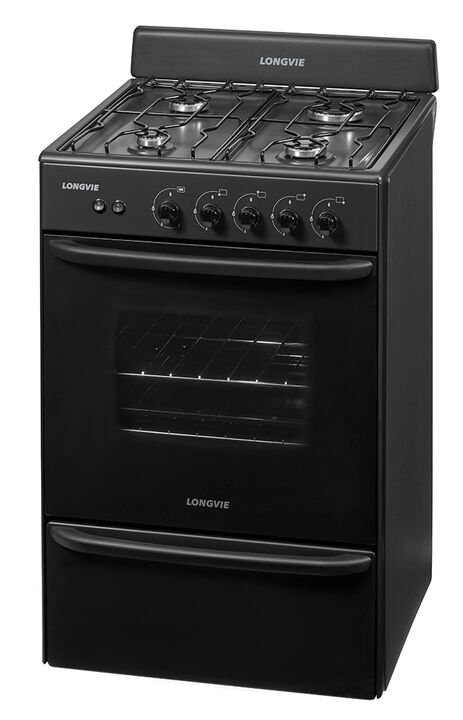 Cocina LONGVIE 12331G multigas grafito 56cm encendido luz A - Vista 3