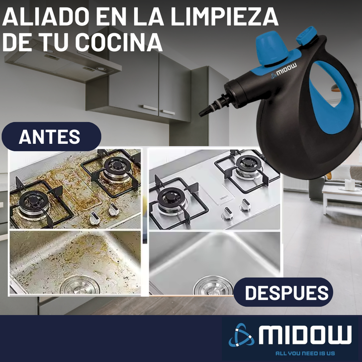 Limpiadora A Vapor 1050w 3 Bar Midow Mas Accesorios M1/0002 - Vista 3