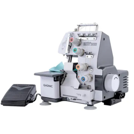 Máquina de Coser Overlock Gadnic SW8800 Semi Industrial 4 y 3 Hilos Luz Led c/ Pedal
