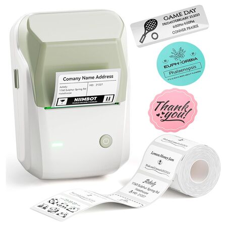 Impresora Térmica Portátil Niimbot B1 Etiquetadora Rollos 20-50mm (Verde)