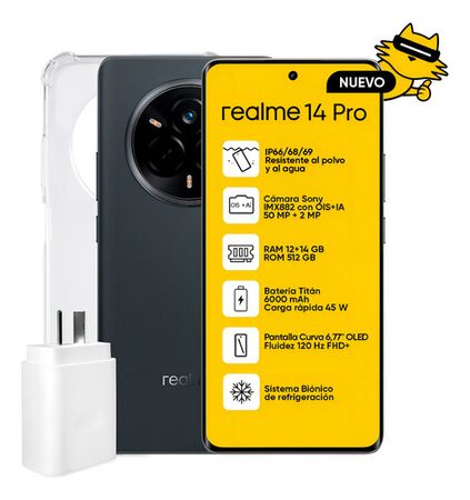 Celular Realme 14 PRO 5G  (512+12GB) Gris