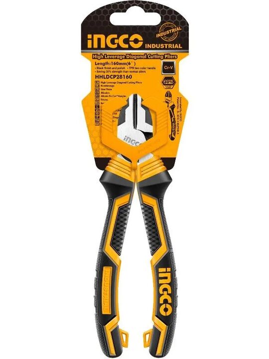 Alicate Corte Diagonal 6 Industrial Ingco HHLDCP28160 - Vista principal