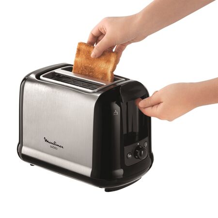 TOSTADORA MOULINEX SUBITO 3- INOX, 720W, 7 NIVELES, ENRROLLA CABLE (LT2608AR)
