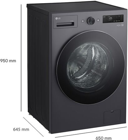 Lavasecarropas Lg Inverter Wd15Egntspg 15-8Kg Gris