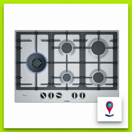 Anafe a gas BOSCH 5 hornallas 75cm Acero Inoxidable