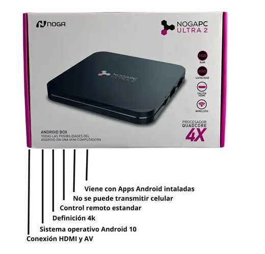 Tv Box Mini Pc Android Noga NOGAPC ULTRA - Vista 2