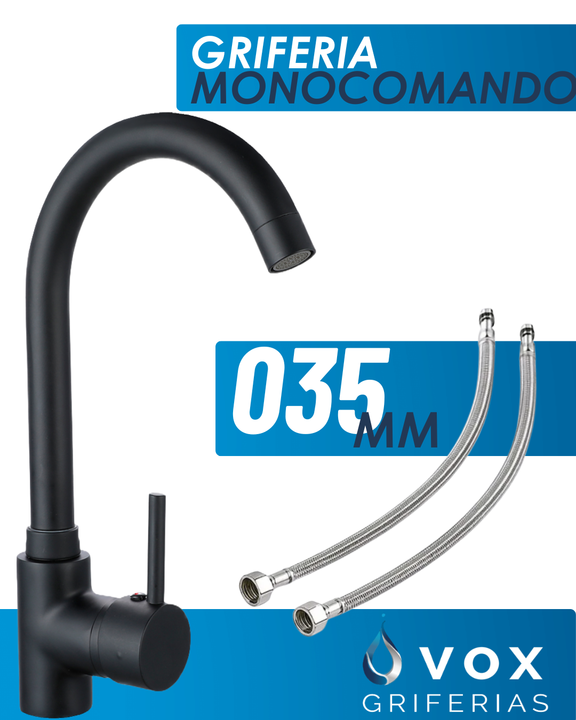 Griferia De Cocina Canilla Monocomando Vox Pico Cisne - Vista 2