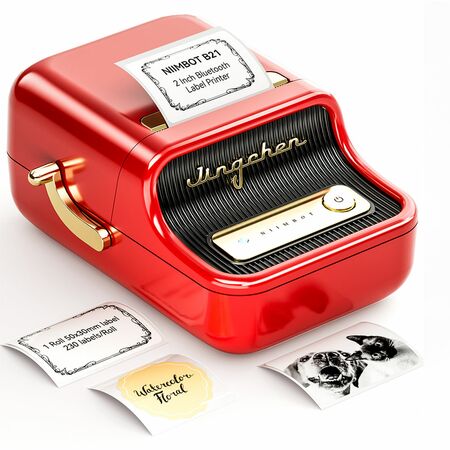 Impresora de Etiquetas NIIMBOT B21 Pro Impresión Sin Tinta (Rojo)