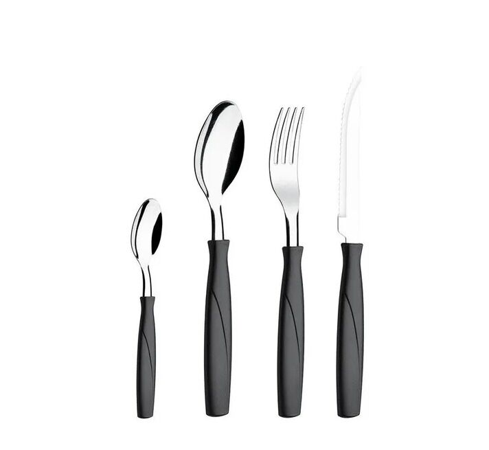 Juego De Cubiertos 16 Piezas Itaparica NEGRO Brinox 6000719 - Vista principal