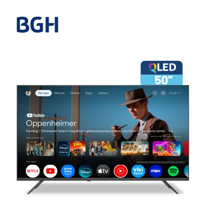 Smart Tv Qled Bgh 50 Pulgadas Uhd B5026Us7G Go - Vista 1